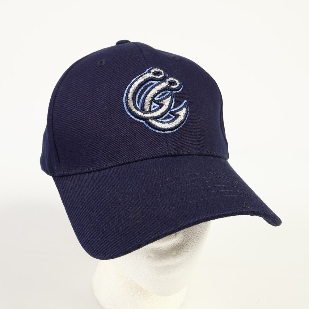 MiLB Corpus Christi Hooks Sparkle Logo H&L Baseball Cap Hat Blue Bimm Ridder